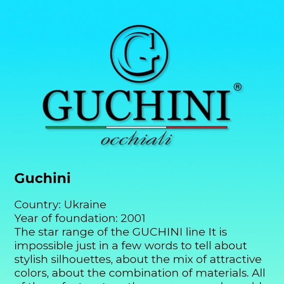 Guchini Sunglasses Burgundy Frame With Gray Gradient Lenses Gold Hardware - Picture 13 of 16